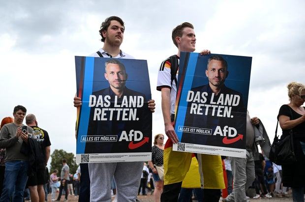 Exit polls put German far-right party ahead in regional election